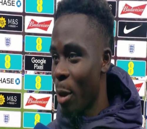 薩卡：能夠回歸英格蘭隊并取得進球真的很開心，這種感覺很好